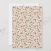 Oh Deer Winter Groen Baby shower Dank je kaart (Achterkant)