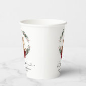 Oh Deer Winter groen Baby shower Papieren Bekers (Rechts)