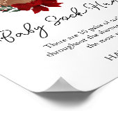 Oh Deer Winter Groen Baby Sock Hunt spel Poster (Hoek)