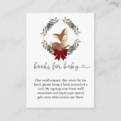 Oh Deer Winter Groen Boeken voor Baby Informatiekaartje (Voorkant)