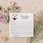 Oh Deer Winter Groene wensen voor Baby Notitiekaartje