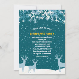 Oh Deer Woodland Animals Winter Kerstfeest Kaart