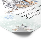 Oh Deer Woodland Animals Winter Mom-osa Bar Poster (Hoek)