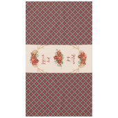 Oh Deer Woodland Antlers op Plaid Tafelkleed (Voorkant)