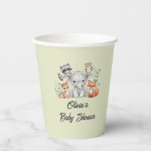 Oh Deer Woodland Baby shower Cups Papieren Bekers (Voorkant)
