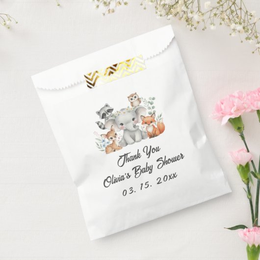 Oh Deer Woodland Baby shower gunstzakken Bedankzakje (Gezegeld)