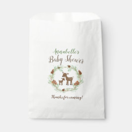 Oh Deer Woodland Baby shower Party Favor Bags Bedankzakje