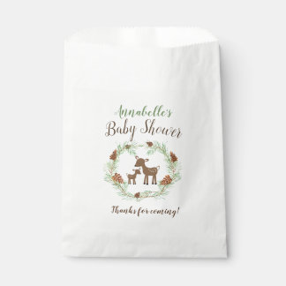 Oh Deer Woodland Baby shower Party Favor Bags Bedankzakje