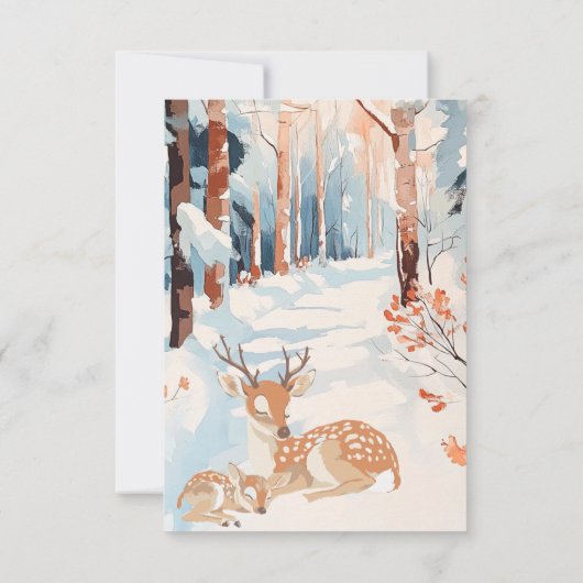 Oh Deer Woodland Bedankt dat je veel baby shower h (Achterkant)