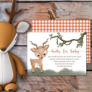 Oh Deer Woodland boeken voor baby ticket Informatiekaartje