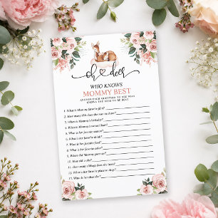 Oh Deer Woodland Floral Wie Kent Moeder Het Best S