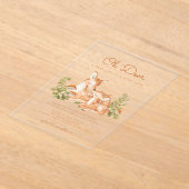 Oh Deer Woodland Forest Baby Shower Acryl Uitnodigingen (Laagn)