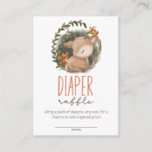 Oh Deer Woodland luier loterij ticket Informatiekaartje (Voorkant)