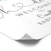 Oh Deer Woodland Winter Baby shower Poster (Hoek)