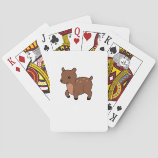 Oh Deer Zachte Minimaal Design Pokerkaarten