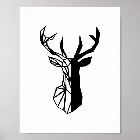 Oh Deer Zachte Minimaal Vibe Poster (Voorkant)