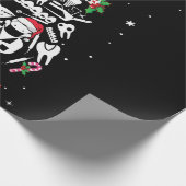 Oh Dentistree Dentist Dental Teeth Christmas Tree Cadeaupapier (Hoek)