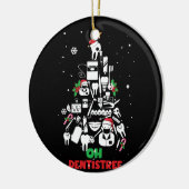 Oh Dentistree Dentist Dental Teeth kerstboom Keramisch Ornament (Links)