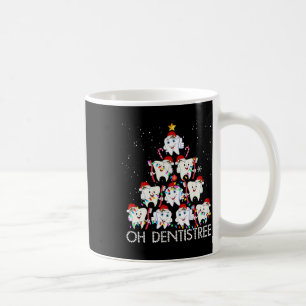 Oh Dentistree Fun Kerstmis Tandarts is tandheelkun Koffiemok