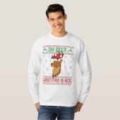 Oh Der Kerstmis is hier lomp Sweater Deer Lover T-shirt (Voorkant volledig)