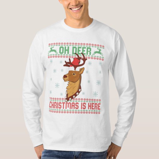 Oh Der Kerstmis is hier lomp Sweater Deer Lover T-shirt (Voorkant)