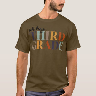 Oh, derde graad terug naar school voor leraren en t-shirt