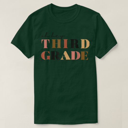Oh, derde graad terug naar schoolleraar T-shirt (Design voorkant)