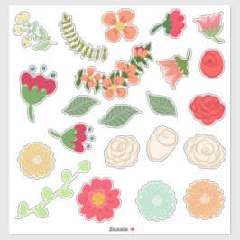 Oh, die  bloemen sticker