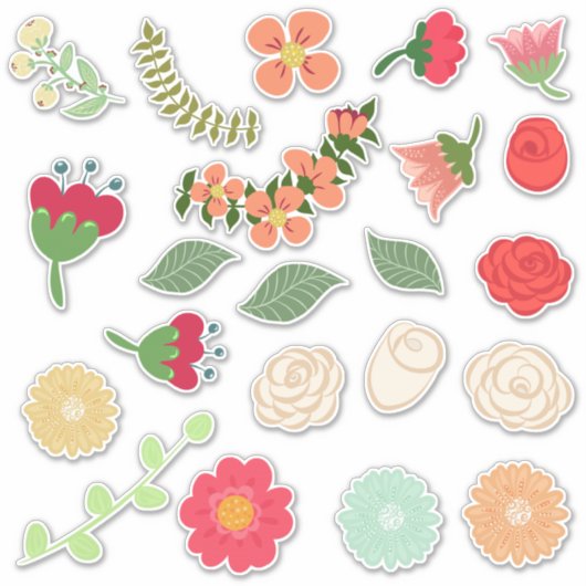 Oh, die bloemen sticker (Voorkant)