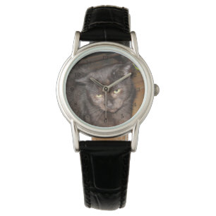 Oh, die slaapkamer-ogen, zwarte kat horloge