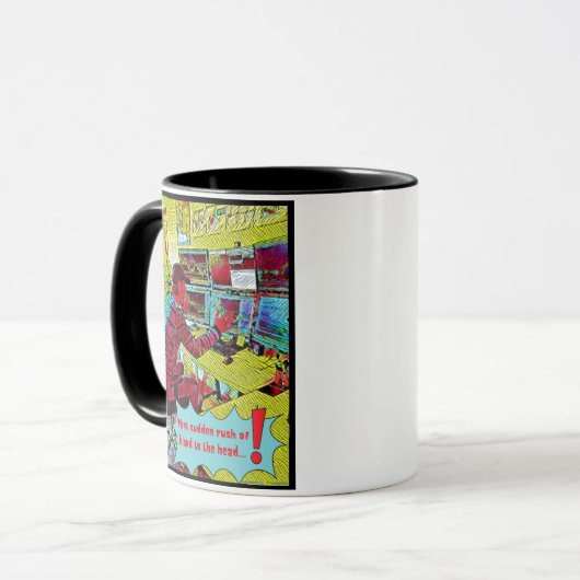 'Oh DIE Zone' Mok van handelaar twee-toon (Voorkant links)