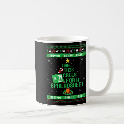 Oh Dit Roept Om Een Spreadsheet Kerstmis Excel Ug Koffiemok (Rechts)
