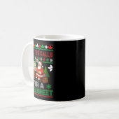 Oh Dit Roept Om Een Spreadsheet Kersttrui Koffiemok (Voorkant links)
