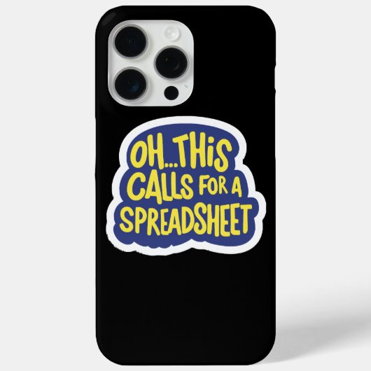 Oh dit vraagt om een spreadsheet Case-Mate iPhone case (Achterkant)