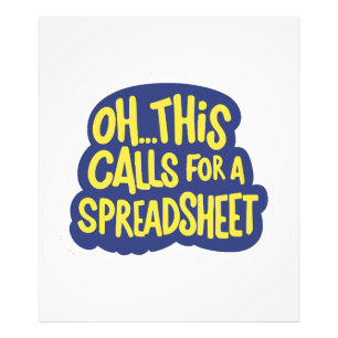 Oh dit vraagt om een spreadsheet foto afdruk