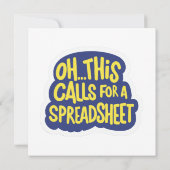 Oh dit vraagt om een spreadsheet kaart (Achterkant)