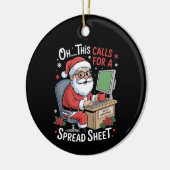 Oh dit vraagt om een spreadsheet kerstmis keramisch ornament (Links)