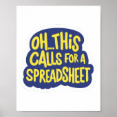 Oh dit vraagt om een spreadsheet poster (Voorkant)