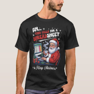 Oh, dit vraagt om een Spreadsheet Santa-analist in T-shirt