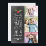 Oh door Golly Holiday Foto Card Feestdagenkaart<br><div class="desc">Viel het seizoen met deze moderne en stijlvolle vakantiekaart van Berry Berry Sweet. Bezoek WWWW.BERRYBERRYSWEET.COM voor meer van onze stijlvolle vakantie-collecties.</div>