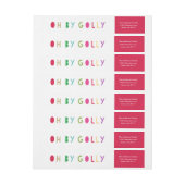 Oh door Golly | Vakantiemateriaal voor retourzendi (Vel)