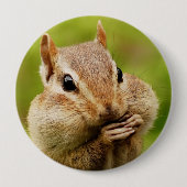 Oh dus Cheeky Chipmunk Round Button (Voorkant)