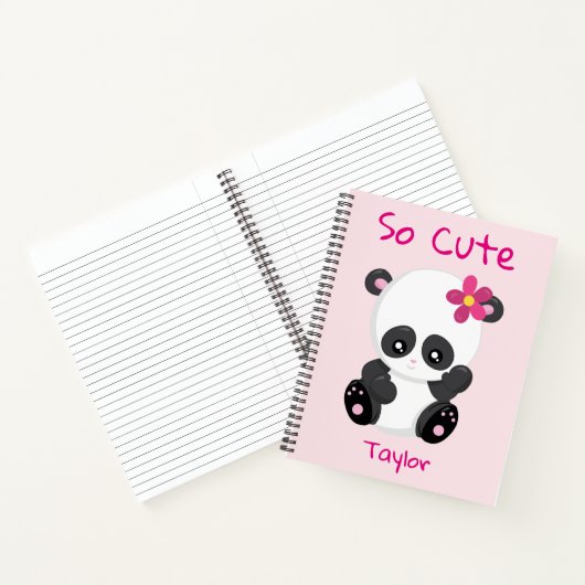 Oh dus Cute Panda Beer Notitieboek (Binnen)