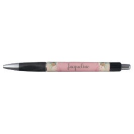 Oh dus Girly Pink en Gold  Floral Pen
