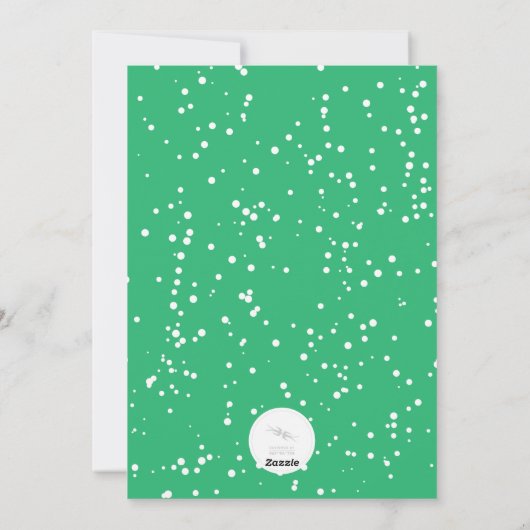 Oh dus heel prettige kleurrijke Confetti 3 Foto Co Feestdagenkaart (Achterkant)