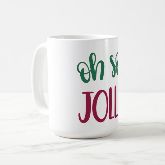 Oh dus Jolly Design Kerstmis Mok (Voorkant links)
