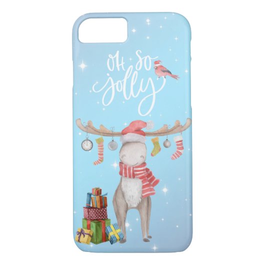 Oh dus Jolly - Merry Chris Moose Case-Mate iPhone Case (Achterkant)