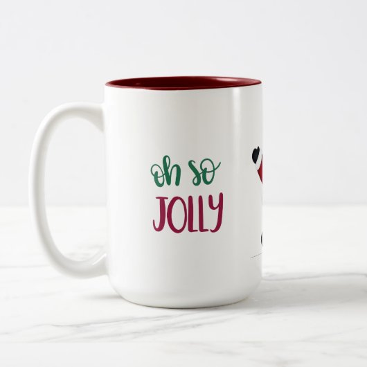 Oh dus Jolly Santa Design Giant Coffee Mok (Links)