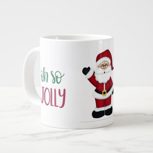 Oh dus Jolly Santa Design Grote Koffiekop (Links)