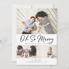 Oh dus Merry Script Collage 3 Fotokersthol Feestdagenkaart